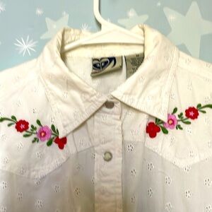 White shirt RIXY Jeans Size M